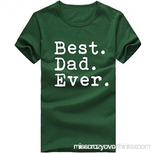 MISYAA Best Dad T Shirts for Men Letters Muscle Tee Shirt Short Sleeve Sweatshirt Sport Tank Top Fathers Gift Mens Tops Green B07NCRKVMQ